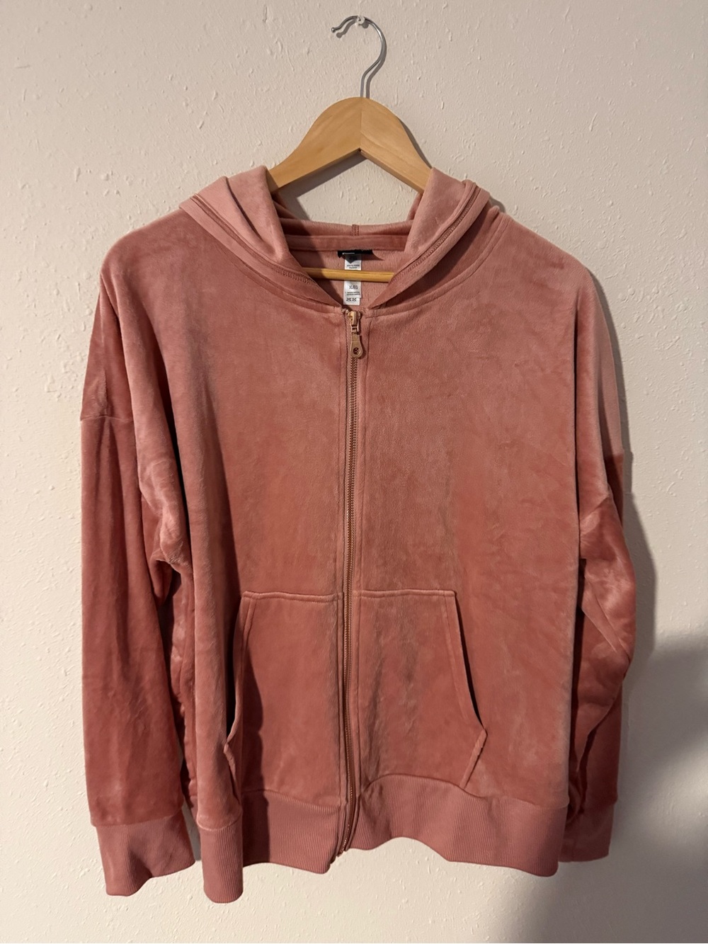 Hoodie and jogger set Felina plush zip hoodie and jogger set in dusty rose